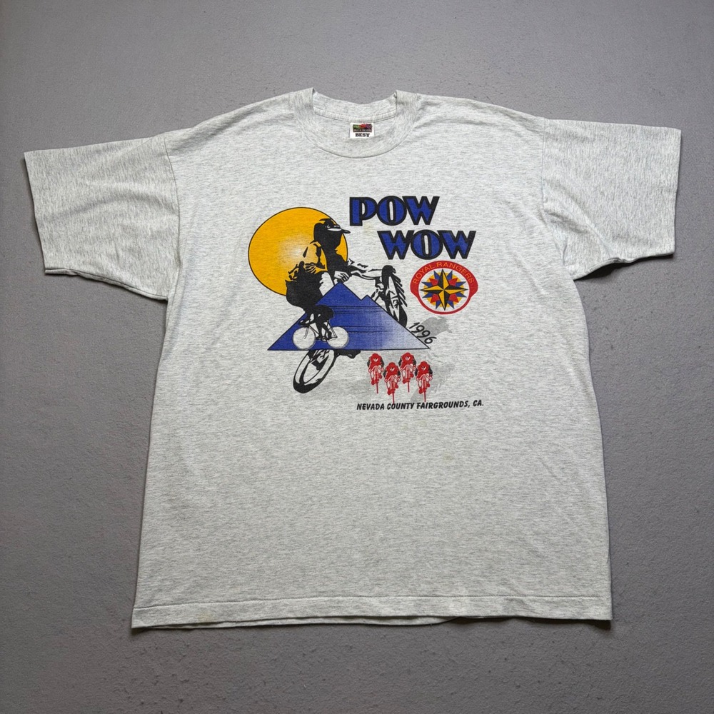 Fruit of the Loom T-Shirt Mens XL 1996 Royal Rangers Pow Wow Vintage 90s USA